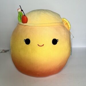 Squishmallows Summer Spring Squad Susan the Orange Mai Tai 8" NWT Drink Foodie